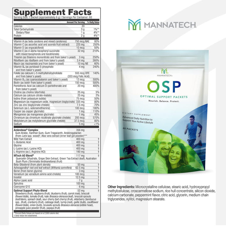 More Than Just a Multivitamin, Optimal Support Packets Amazing Self-Care Benefits of OSP Daily Vitamins, w/Ashwagandha Capsules, Immune Support and Antioxidant Supplement - 60 Packets
