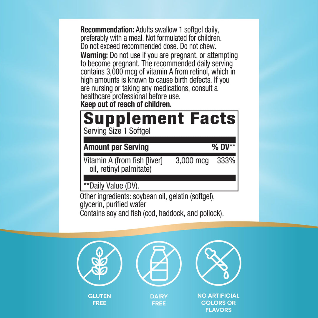 Nature&#39;s Way Vitamin A, High Potency, Supports 