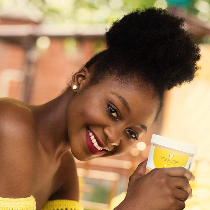 with Emu Oil-All Natural and Organic Hair Butter