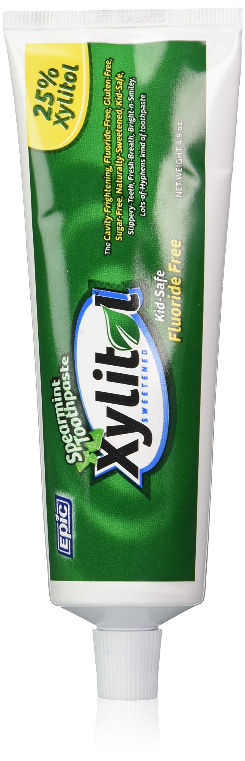 Epic Dental Fluoride Free Xylitol Toothpaste, Spearmint