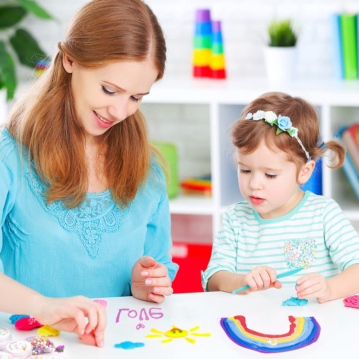 8 Pack Butter Slime Kit with Cake, Animal, Candy and Fruit Accessories - Super Stretchy, Non-Sticky, Educational Stress Reliever for Kids, Boys and Girls