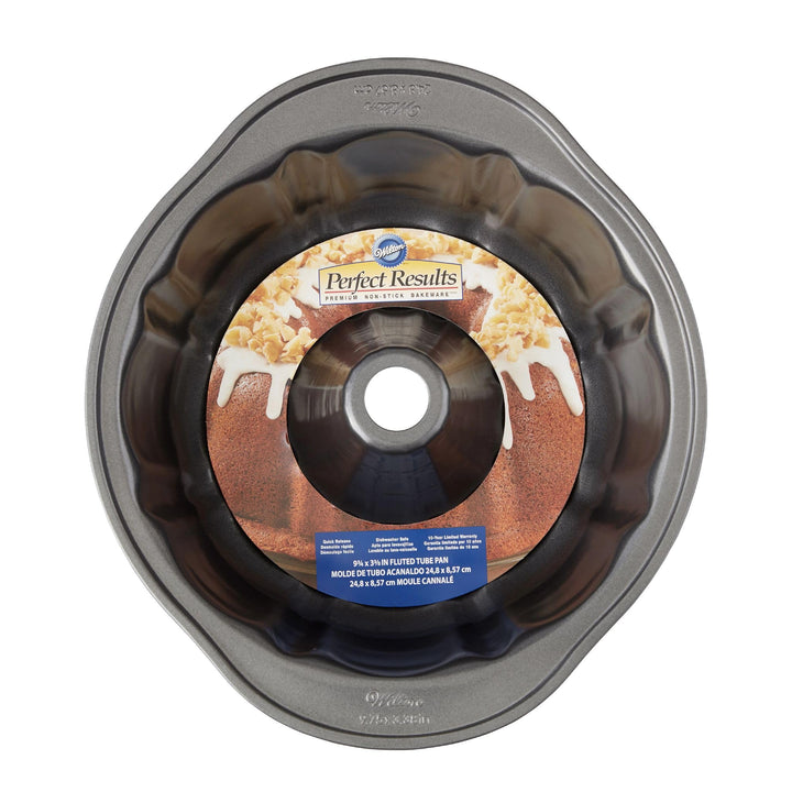 Perfect Results Premium Non-Stick 9.51-Inch Fluted Tube Pan, Steel Cake Pan