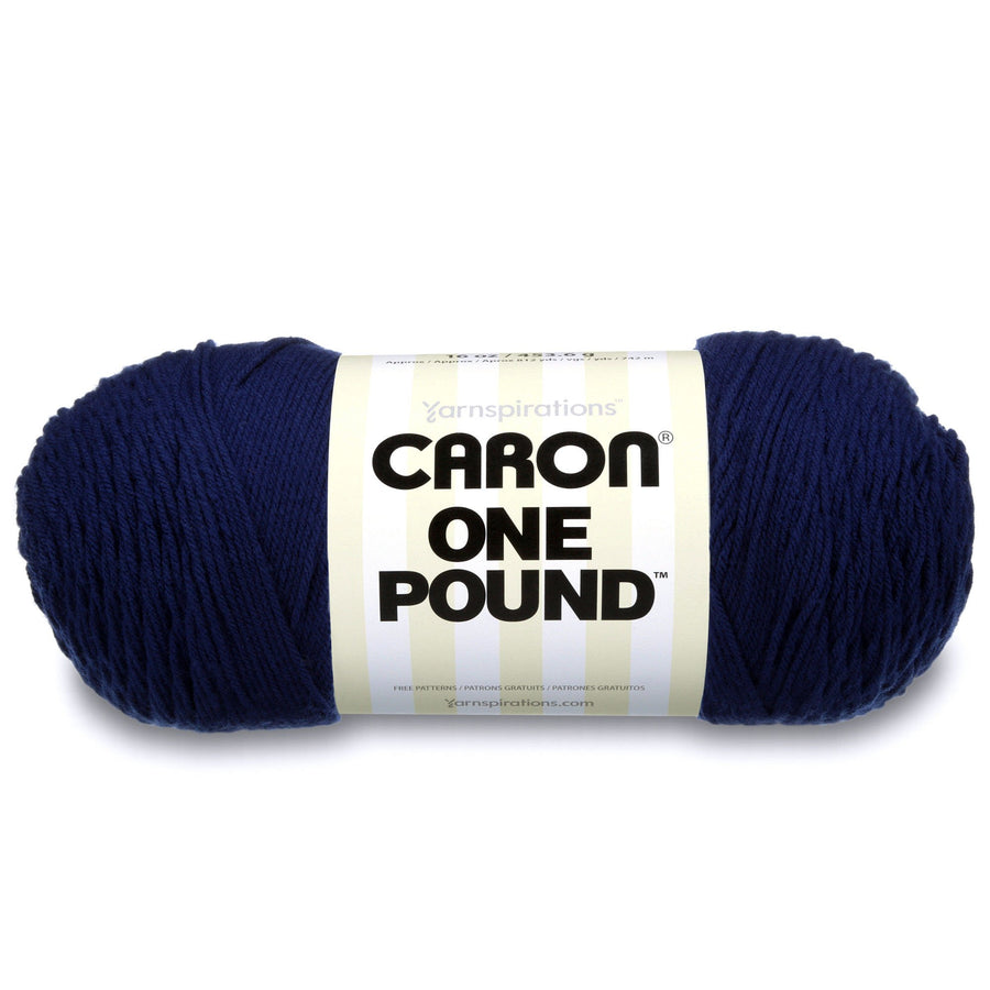 One Pound Solids Yarn, 16oz, Gauge 4 Medium, 100% Acrylic - Midnight Blue- For Crochet, Knitting & Crafting ( 1 Piece )