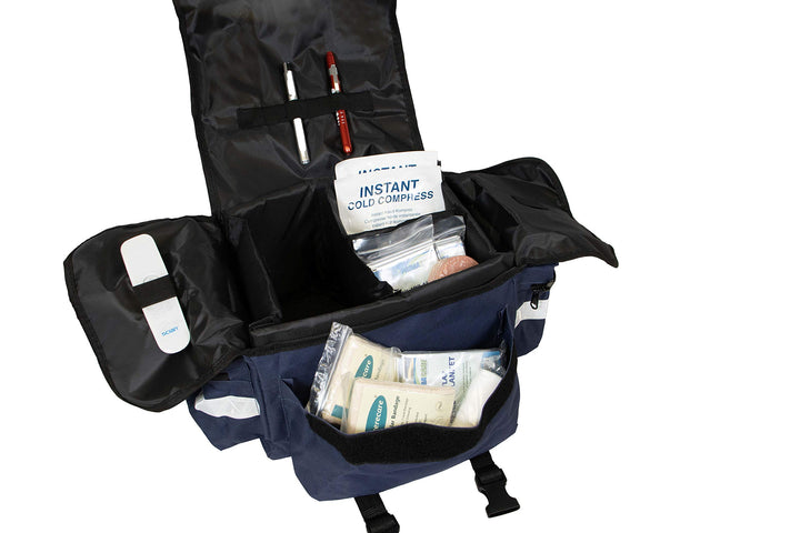 PrimaCare KB-RO74-B First Responder Bag for Trauma, 17 x 9 x 7, Blue