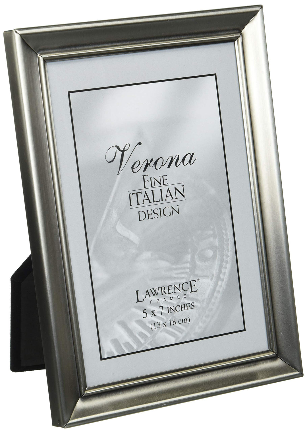 609057 Brushed Pewter 5 by 7 Metal Picture Frame