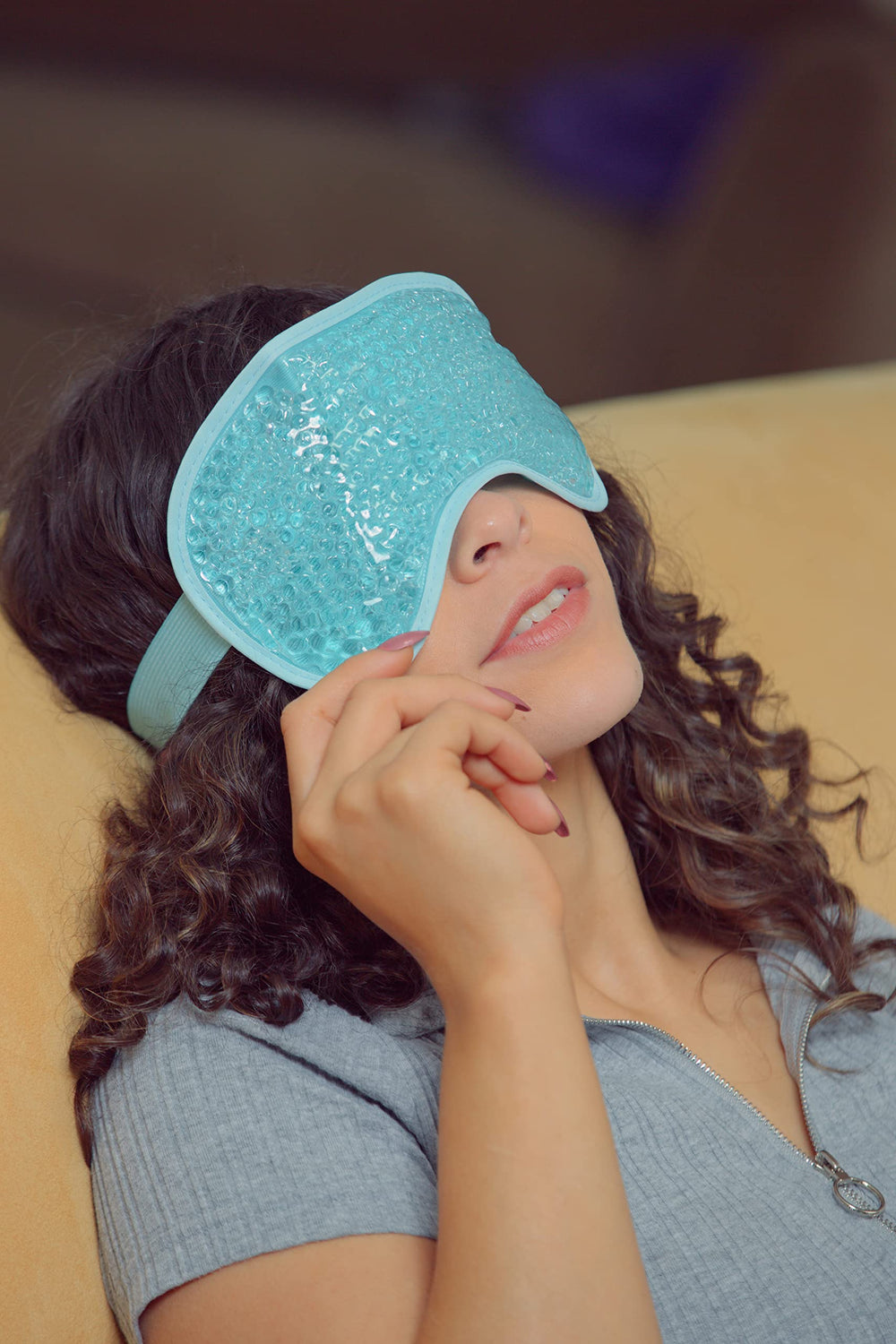 Ariel EDGE Plush Hot/Cold Eye Mask (Pastel Blue) âËœâ€¦