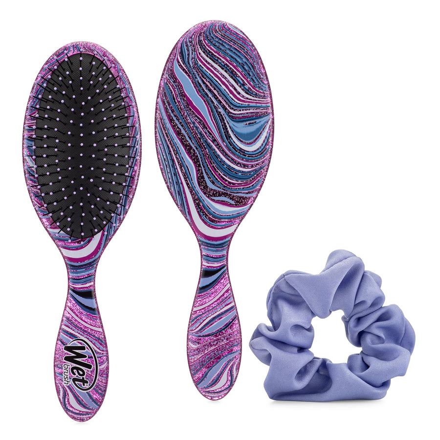 Swirl Detangle & Style Kit, Gift Set Includes Original Detangler and Coil Scrunchie - Pain-Free Hair Accessories Style with Less Pain, Effort and Breakage - Suitable for All Hair Types