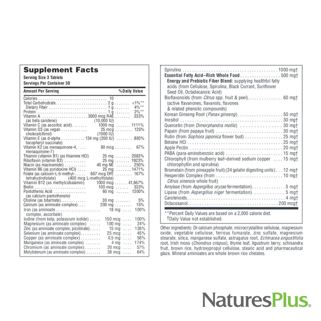 Natures Plus Source of Life - 90 Tablets - Multivitamin