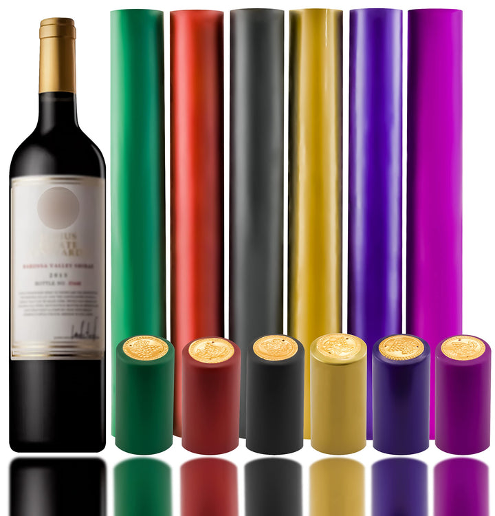 240 Pcs Heat Shrink Caps, Wine Shrink Wrap Wine Bottle Shrink Caps Wine Bottle Tops for Wine Cellars And Home Use