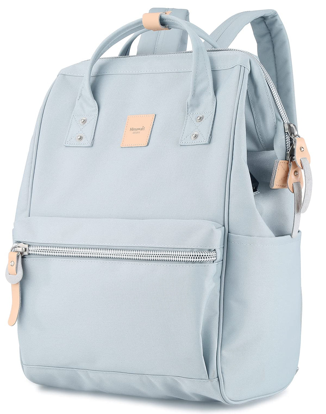 Laptop Backpack for Women&amp;Men Travel Business Backpack With USB Charging Port Large, Water Resistant College Bag Computer Bag Doctor Bag (1881-Light blue, Regular)