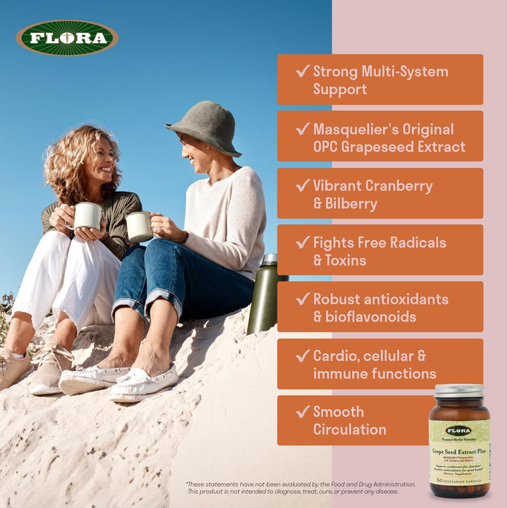 Flora - Grape Seed Extract Plus - Supports Immune &