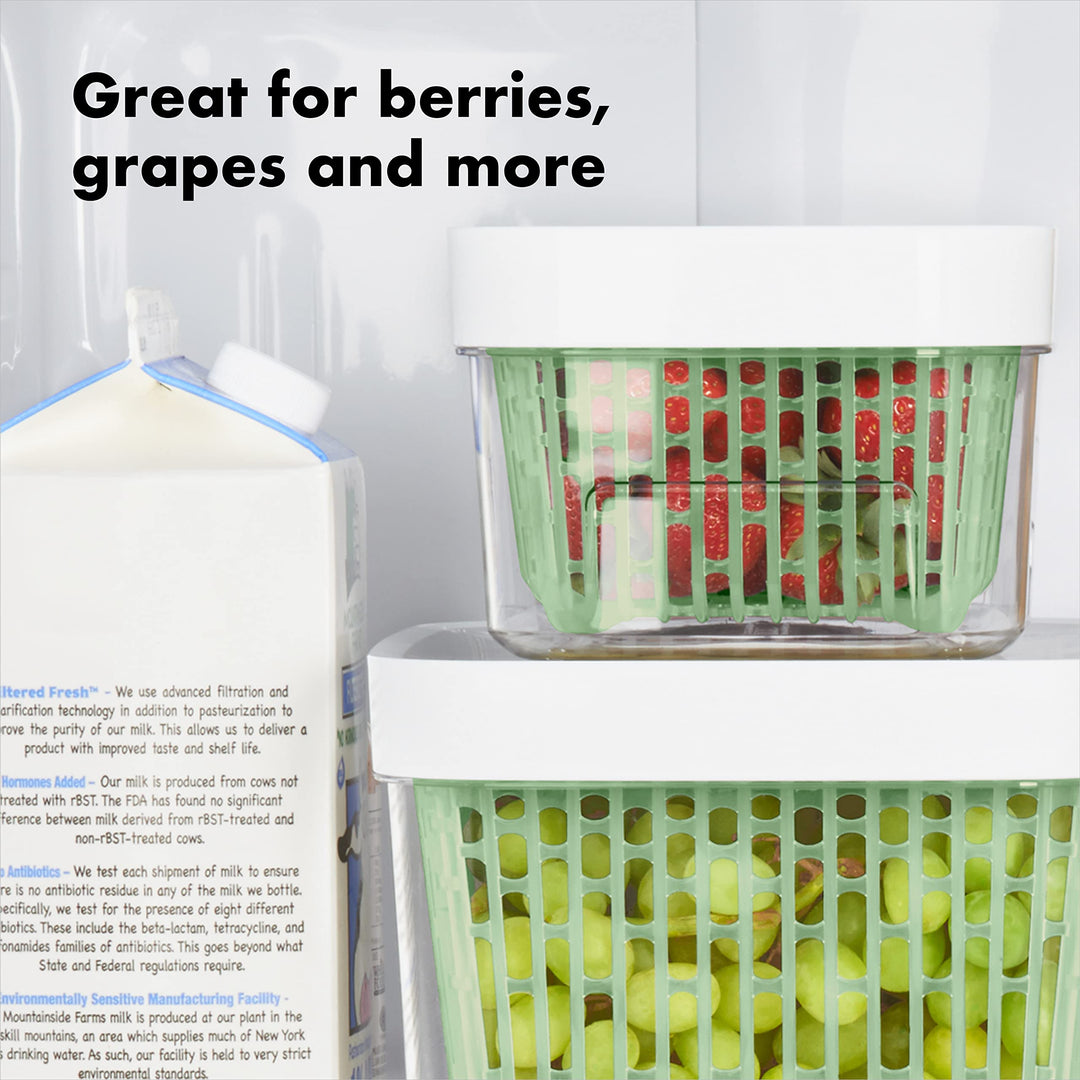 , Good Grips Storage Container, White, 1.6 Quart