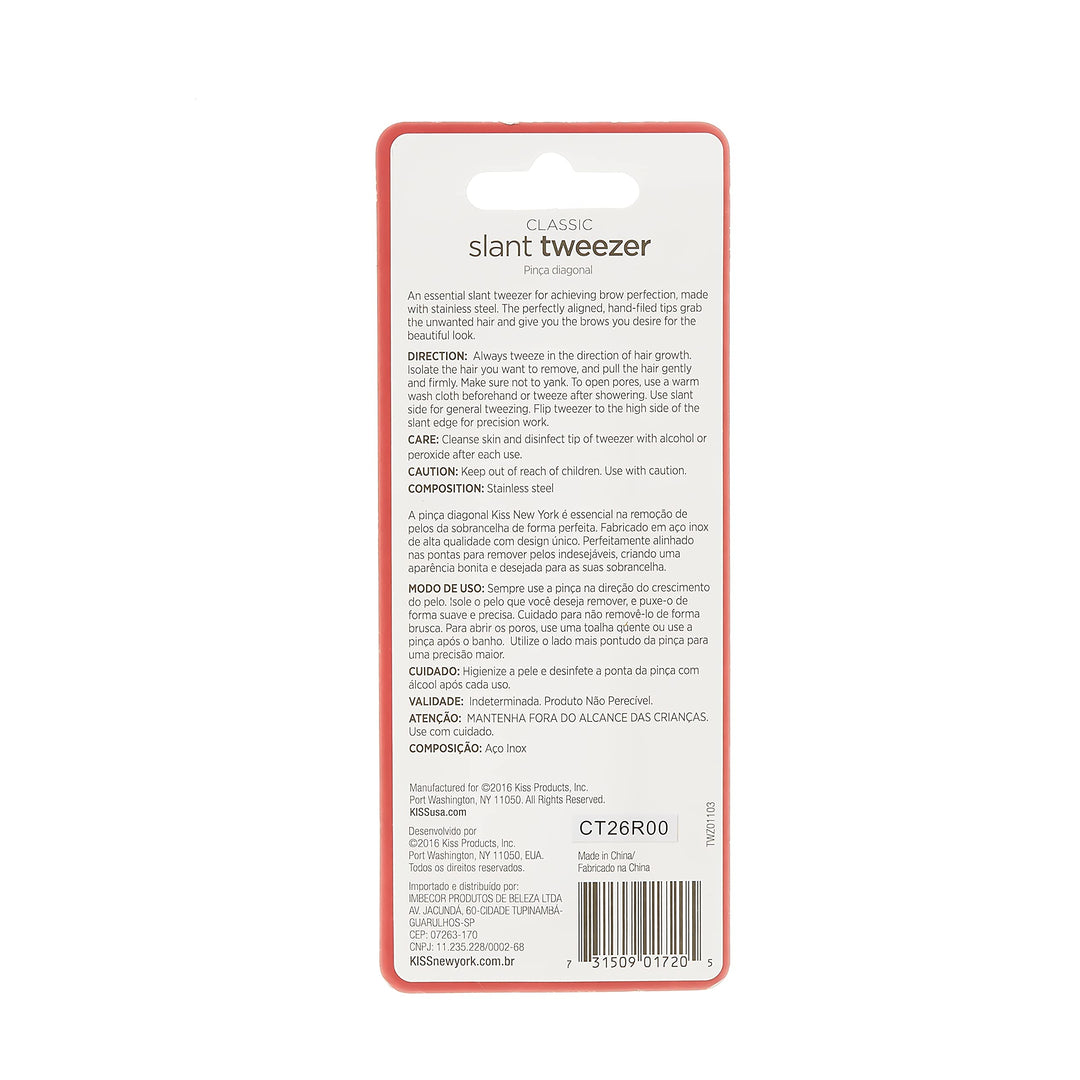 Kiss Tweezer Slant Tip-Deluxe Premium