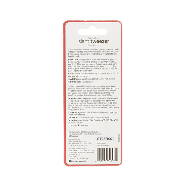 Kiss Tweezer Slant Tip-Deluxe Premium