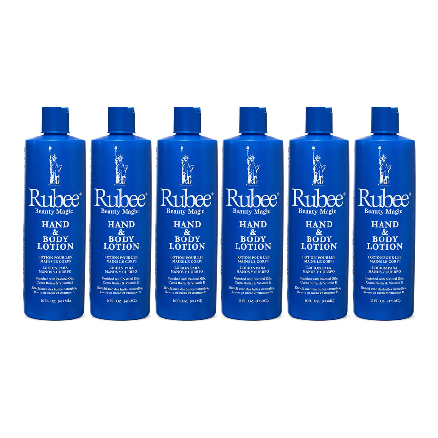 Rubee Hand & Body Lotion 16oz (6 Pack)