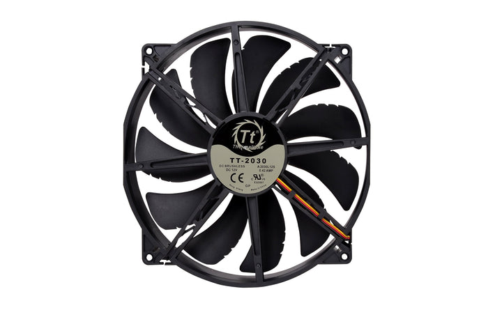 200mm Pure 20 Series Black 200x30mm Thick Quiet High Airflow Case Fan with Anti-Vibration Mounting System Cooling CL-F015-PL20BL-A