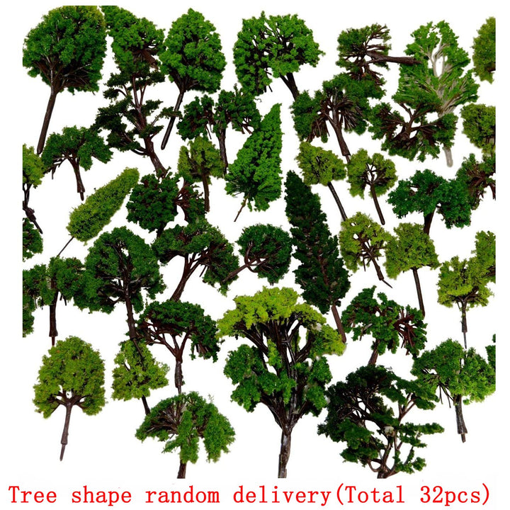 BAENRCY 32pcs 0.79-6.30inch Mixed Model Trees Accessori