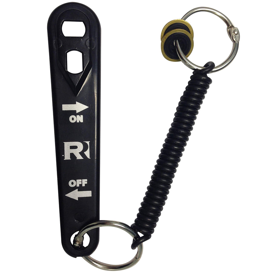 Oxygen Cylinder Wrench w/Bungee & 2 Brass Yoke Wash