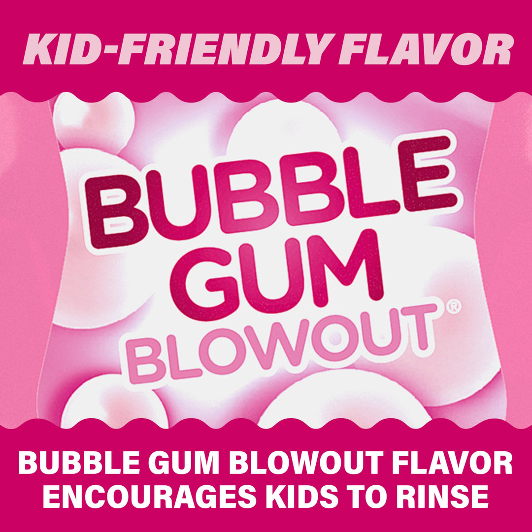ACT Kids Anti-Cavity Fluoride Rinse, Bubblegum Blowout 16.9 oz