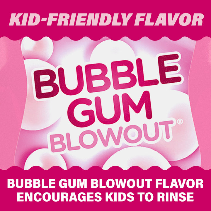 ACT Kids Anti-Cavity Fluoride Rinse, Bubblegum Blowout 16.9 oz