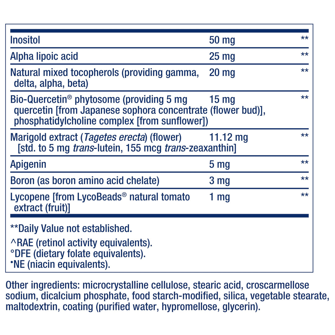 Two-Per-Day High Potency Multi-Vitamin &amp; Mineral Supplement - Vitamins, Minerals, Plant Extracts, Quercetin, 5-MTHF Folate &amp; More - Gluten-Free - Non-GMO - 120 Tablets