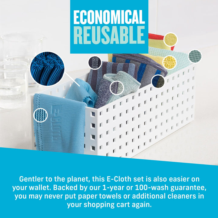 E-Cloth Home Cleaning Set, Premium Microfiber Cleaning 