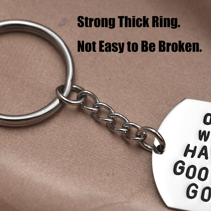 Boyfriend Girlfriend Keychains One Day We Will Never Have to Say Goodbye Couple Long Distance Relationships Gifts Keychain Keyring Love Quote Valentines Anniversary Birthday Jewelry Gift
