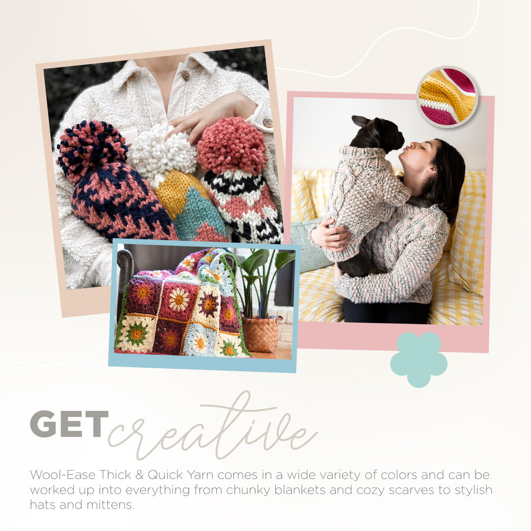 Wool-Ease Thick &amp; Quick Bulky Yarn, Marble