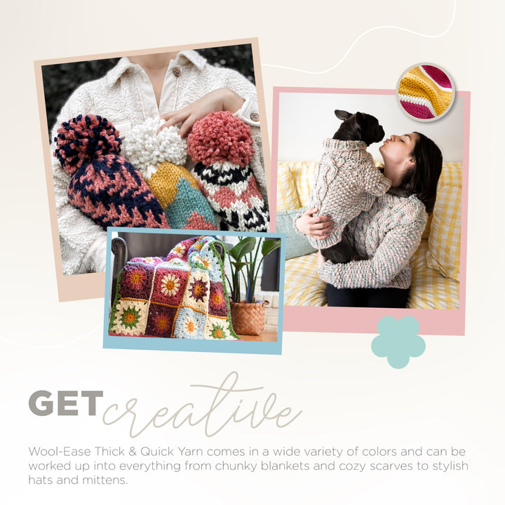 Wool-Ease Thick &amp; Quick Bulky Yarn, Marble