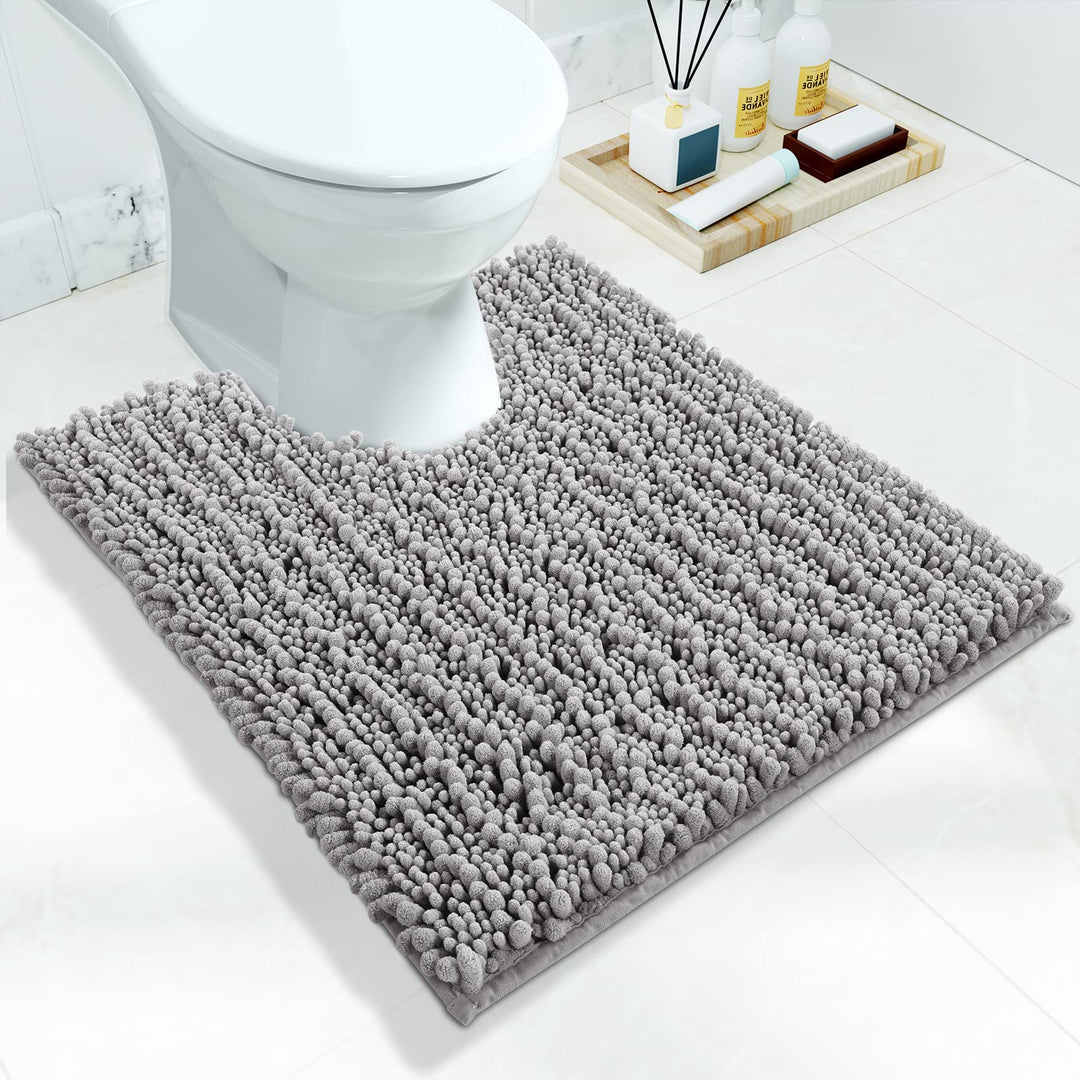 Yimobra Toilet Rugs U Shaped 24x20, Soft Comfortable Ab