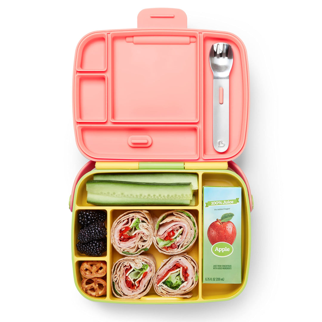 Munchkin® Lunch™ Bento Box for Kids, Includes Utensils,
