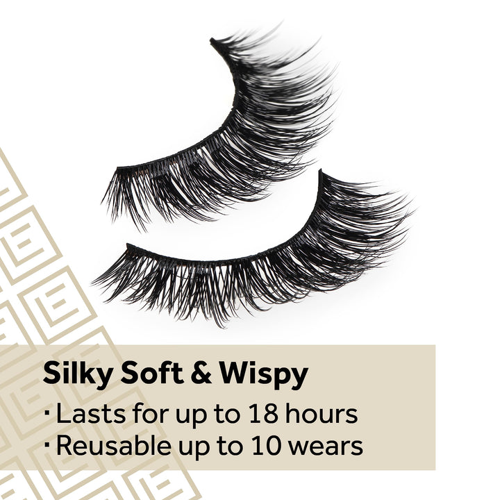 Eylure Luxe Silk Effect False Eyelashes, Marquise, Reus