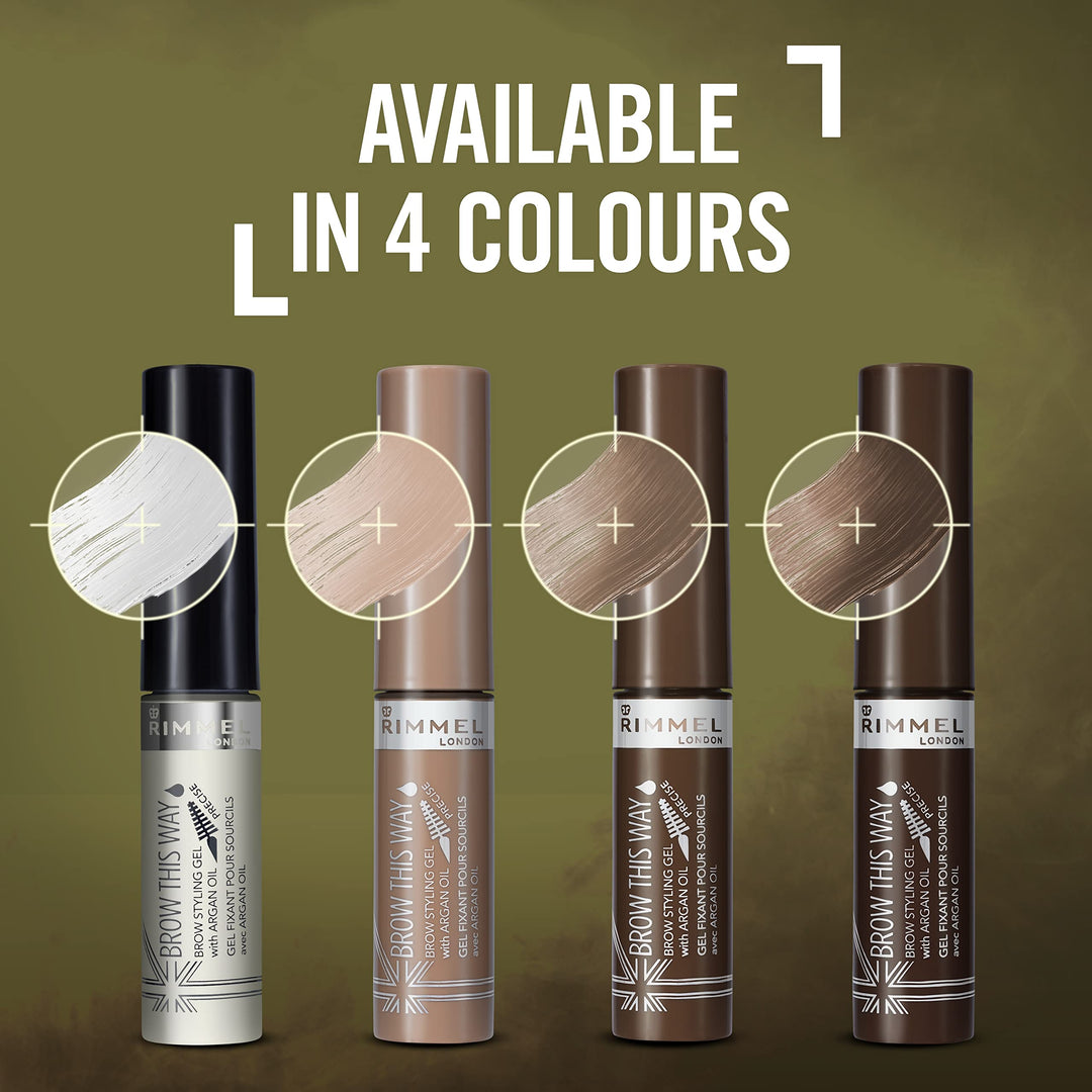 Rimmel Brow This Way Lightweight Gel, Medium Brown, 0.17 Fluid Ounce