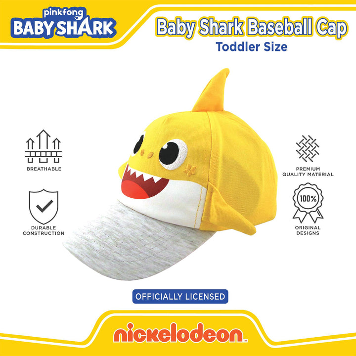 Nickelodeon Boys Baseball Cap, Baby Shark Adjustable To