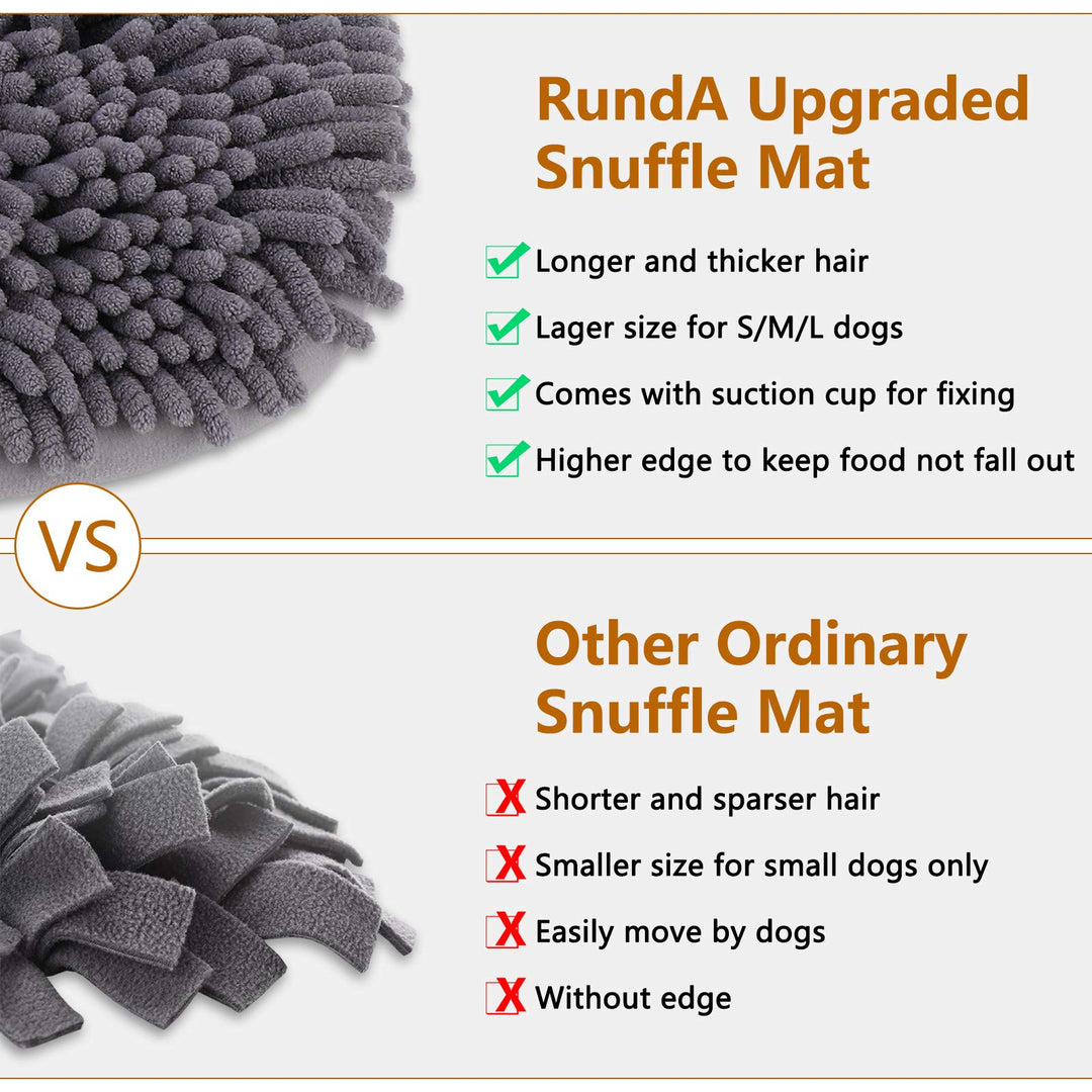 Snuffle Mat for Dogs, 17&#39;&#39; x 21&#39;&#39; Dog Sniffing Interactive Feeding Game Boredom, Puzzle Toys Encourages Natural Foraging Skills and Stress Relief Small/Medium/Large Dogs