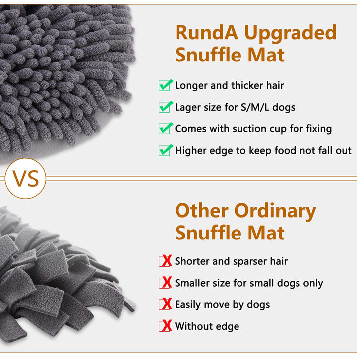 Snuffle Mat for Dogs, 17&#39;&#39; x 21&#39;&#39; Dog Sniffing Interactive Feeding Game Boredom, Puzzle Toys Encourages Natural Foraging Skills and Stress Relief Small/Medium/Large Dogs