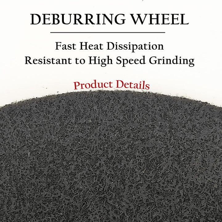 Deburring Wheel 8 Inch, 1 Wide, 3/4 Arbor, Nylon Fiber Buffing Wheel Polishing Wheel for Bench Grinder, 7P, 180 Grit