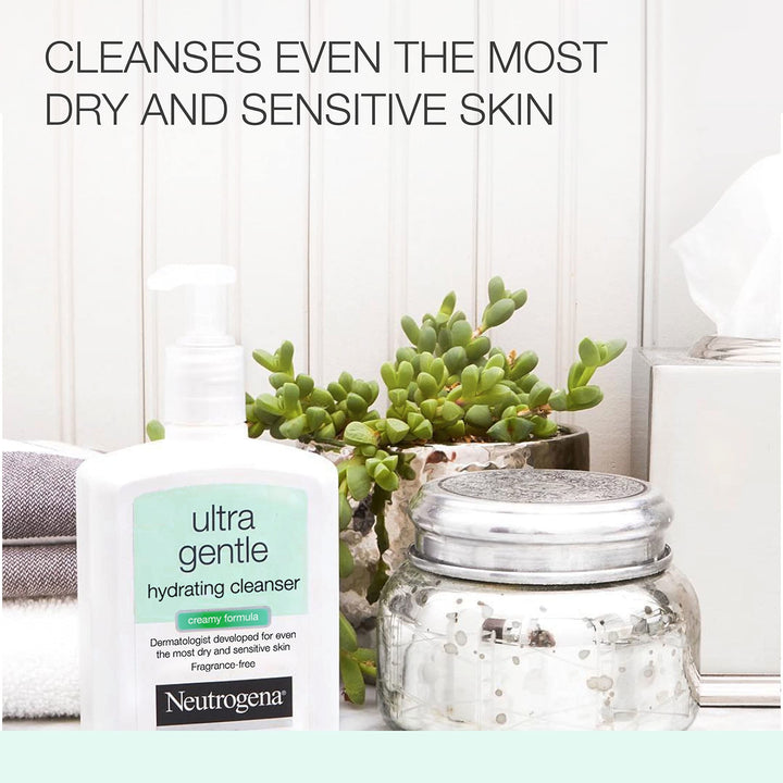 Neutrogena Ultra Gentle Hydrating Facial Cleanser, Non-