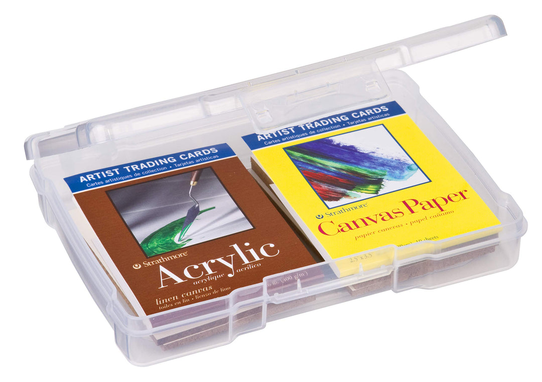 6946AB Photo &amp; Craft Organizer 4 x 6 Box, [1] Plastic Storage Case, Clear
