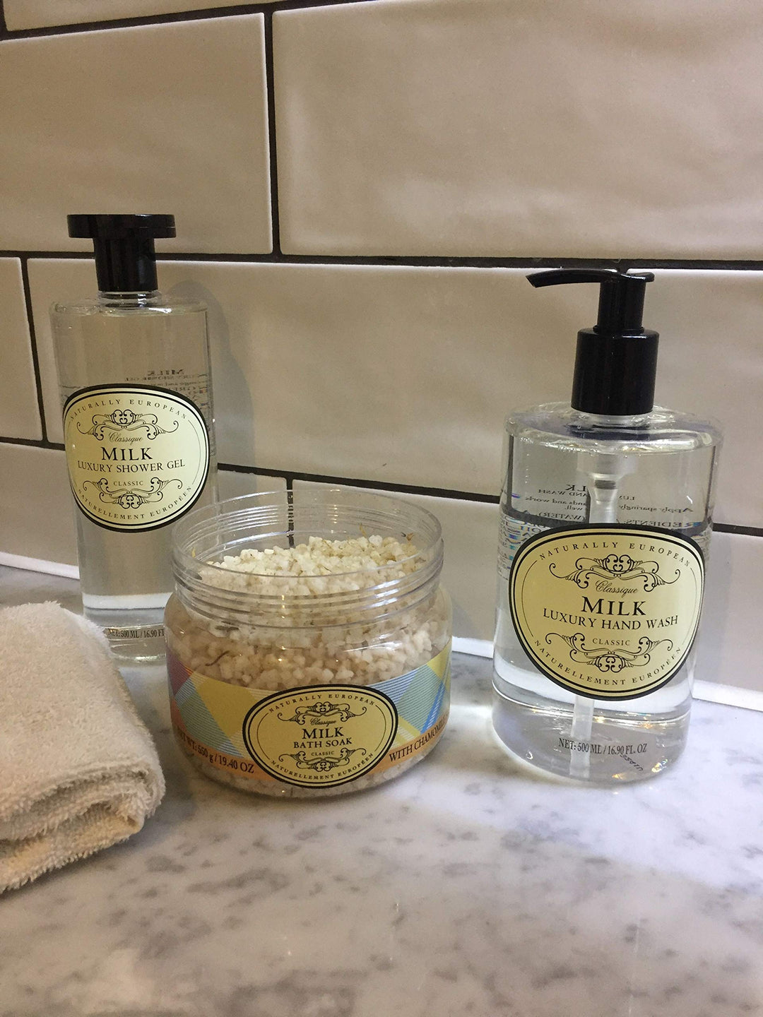 Naturally European Milk Luxury Shower Gel, 500 Ml / 17 Oz