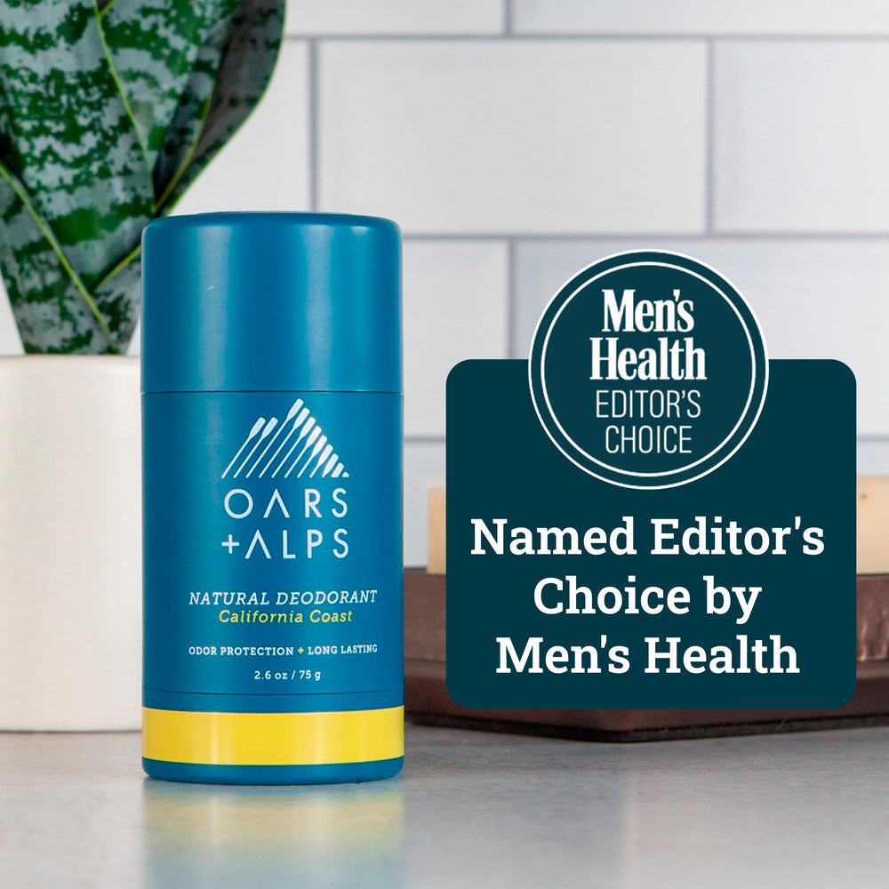 Aluminum Free Deodorant for Men and Women, Dermatologist Tested and Made with Clean Ingredients, Vegan, Travel Size, California Coast, 1 Pack, 2.6 Oz