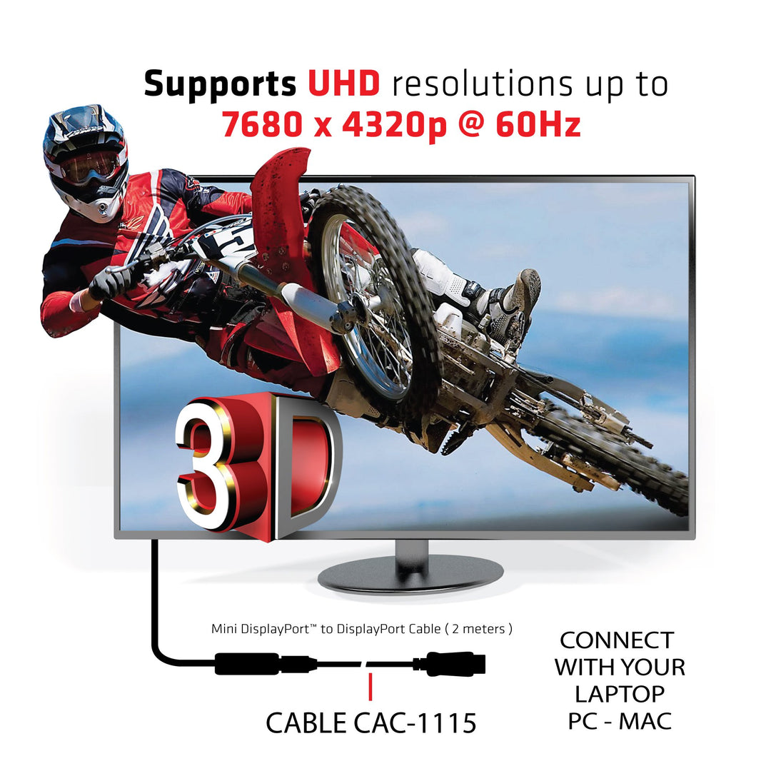 Club 3D CAC-1115 VESA Certified Mini DisplayPort to Dis