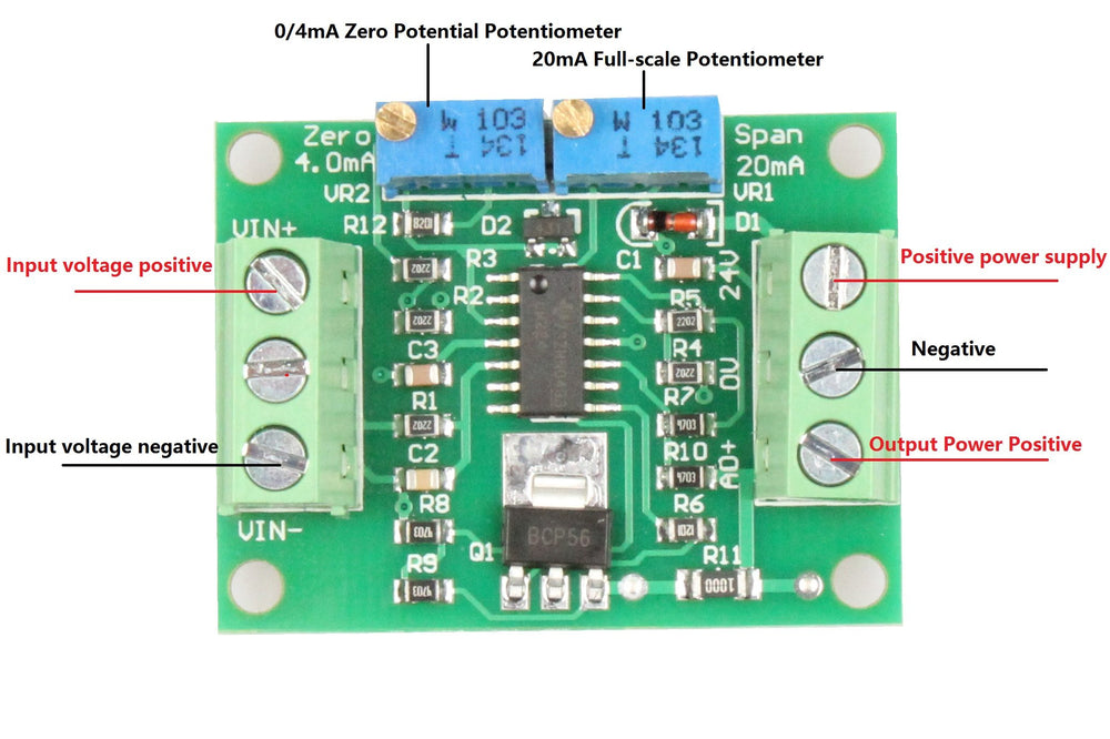 Voltage to Current Module 0-15V to 4-20mA