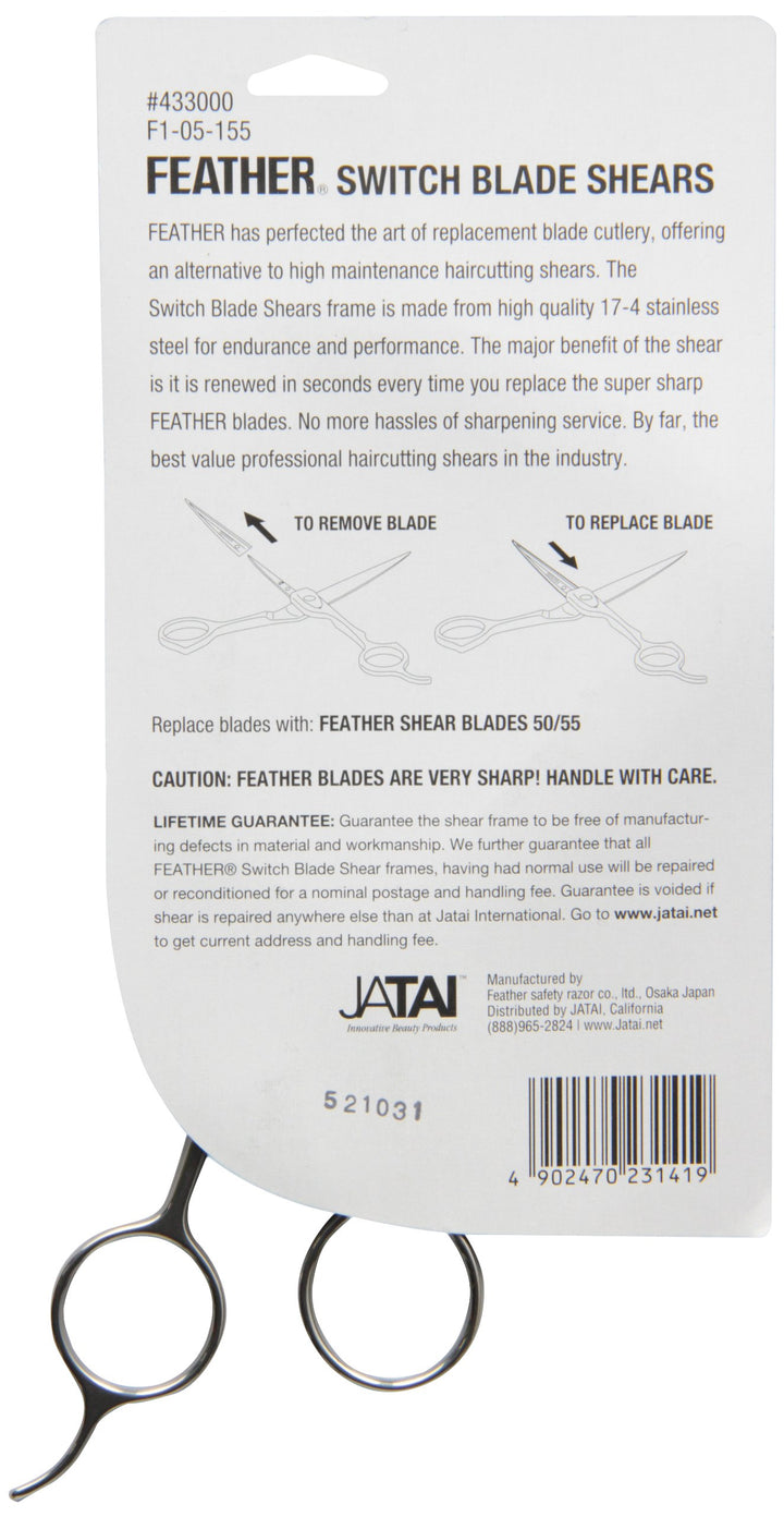 Feather No.55 Switch-Blade Shear, 5.5 Inch