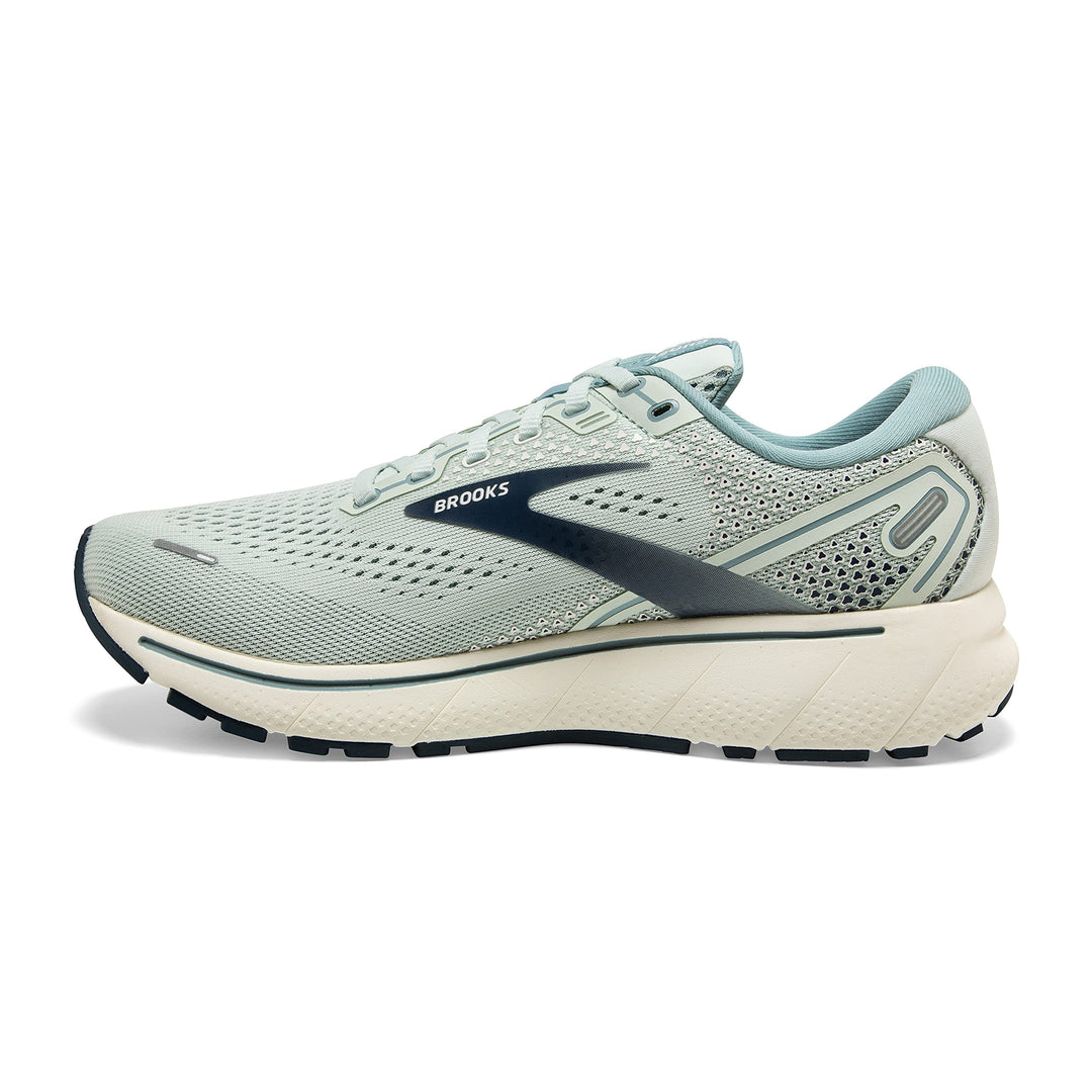Women&#39;s Ghost 14 Neutral Running Shoe - Aqua Glass/Whisper White/Navy - 8 Medium