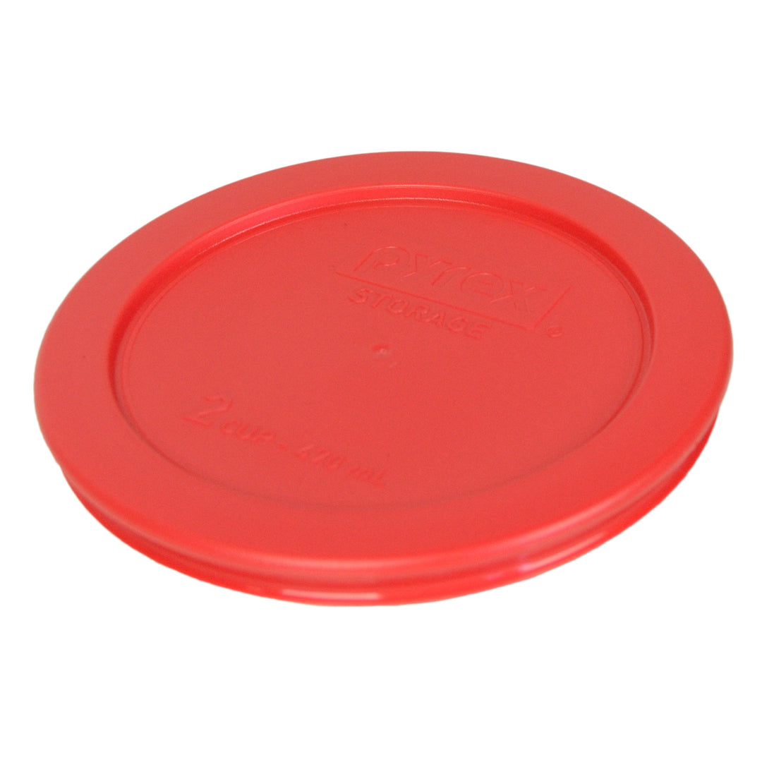 Pyrex 7200-PC 2 Cup (2) Blue 1113764 & (2) Orange 1113762 & (2) Red 1113763 Lid (6-Pack)