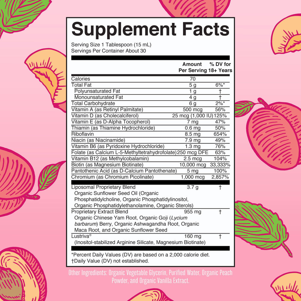 Women's Multivitamin + Lustriva Hair Growth Liposomal | Biotin 10000mcg | Clinically Tested for Thicker Hair, Wrinkles, Fine Lines, Skin Care | with Ashwagandha & Maca Root | Ages 18+ | 15.22 Fl Oz