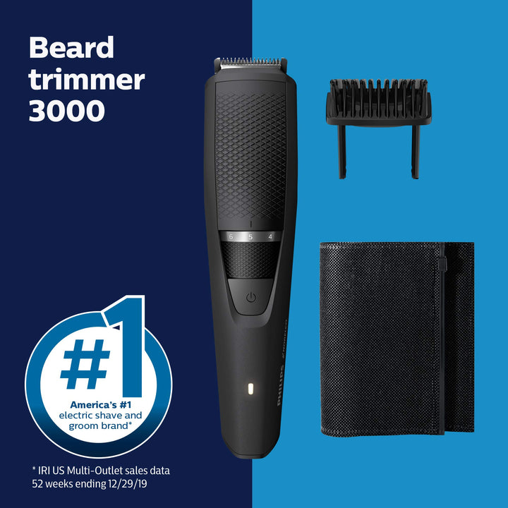 Beard Trimmer and Hair Clipper, Cordless Grooming, Rechargeable, Adjustable Length, Beard Trimmer And Hair Clipper, No Blade Oil Needed, BT3210/41