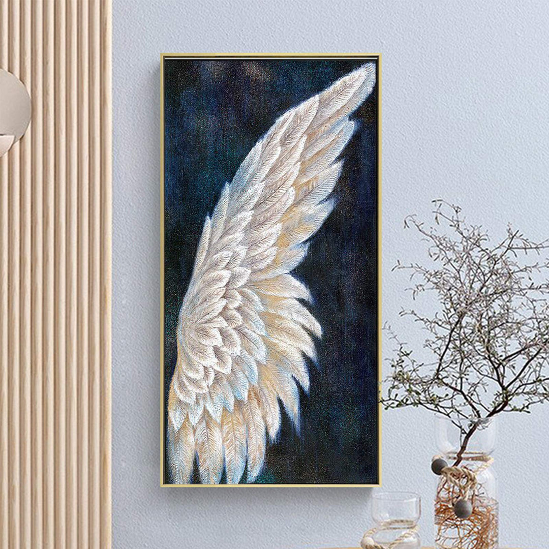 Diamond Painting Kits for Adults, DIY 5D Diamond Painting Paint Angle Wings by Number with Gem Art Drill Diamond Painting Kits for Kids for Home Wall Decor 11.8x21.65inch (2 Pack Angle Wings)