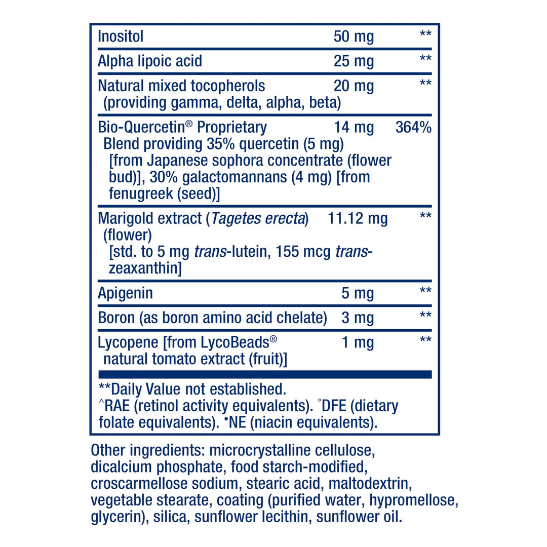 One-Per-Day Multivitamin – Packed with Over 25 Vitamins, Minerals &amp; Plant Extracts, Quercetin, 5-MTHF Folate &amp; More – 1-Daily, Non-GMO, Gluten-Free – 60 Tablets